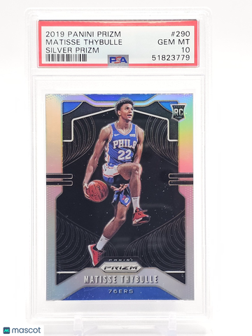 2019-20 Panini Panini Prizm Basketball Matisse Thybulle #290 Silver Prizm PSA 10
