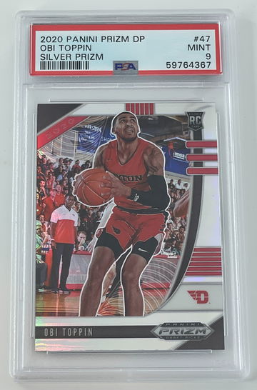 Obi Toppin 2020 Prizm Draft Picks Silver Prizm Rookie Card RC #47 PSA 9