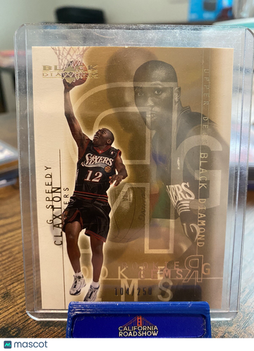 2001 UD Black Diamond Speedy Claxton #97