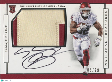 2017 Samaje Perine Patch Rookie Panini Authentic