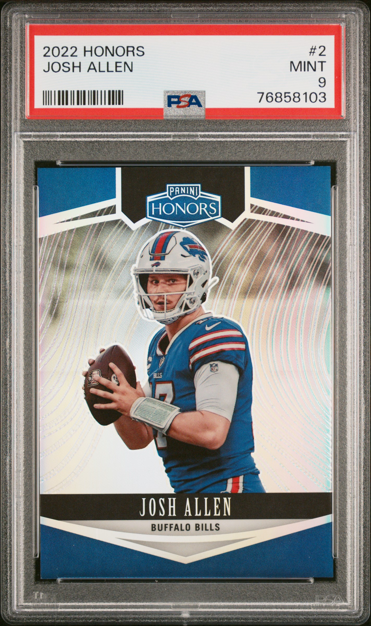 2022 Panini Honors Josh Allen #2 /99 PSA 9