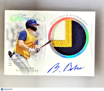 2025 Panini Flawless Blake Burke #DPA-BB Patch Rookie Memorabilia Insert Panini Authentic