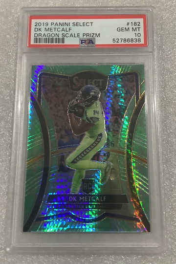 2019 Select Dragon DK Metcalf Rookie Premier/88 PSA 10 Seattle Seahawks 
