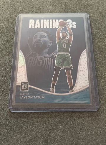 2022-23 Donruss Optic Raining 3s Holo #13 Jayson Tatum - Boston Celtics