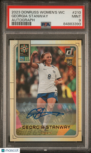 2023 Panini Donruss FIFA Women'S World Cup Georgia Stanway #210 Autograph PSA 9