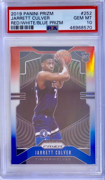 2019 Jarrett Culver Red White Blue Prizm PSA 10