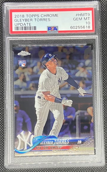 2018 Topps Chrome Update #HMT9 Gleyber Torres RC Yankees PSA 10