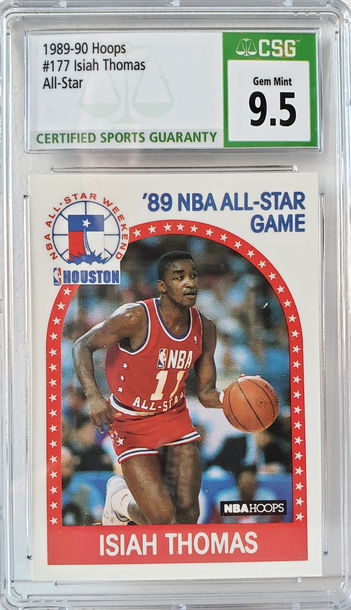 1989-90 Hoops All-Star Isiah Thomas #177 CSG 9.5