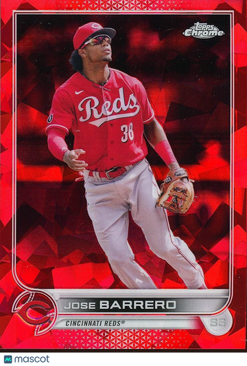 2022 Topps Chrome Jose Barrero Red Refractor