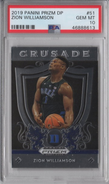 2019 Prizm Draft Picks Zion Williamson PSA 10