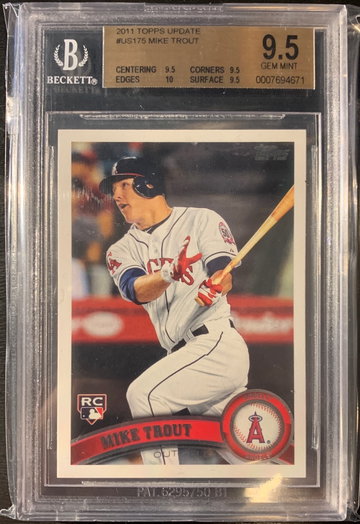 2011 Topps Update Mike Trout Rookie