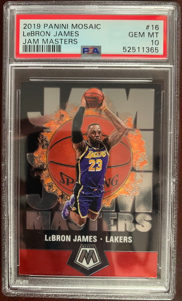 2019 Panini Mosaic LeBron James Jam Masters PSA 10
