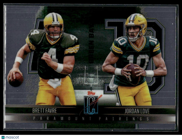 2024 Topps Signature Class Jordan Love / Brett Favre #PP-5 Paramount Pairings