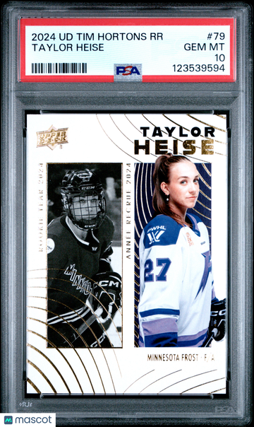 2024 Upper Deck Tim Hortons Retrospective Rookies Taylor Heise #79 Rookie PSA 10