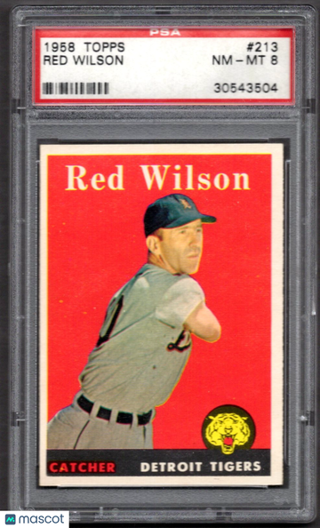1958 Topps Red Wilson #213 PSA 8
