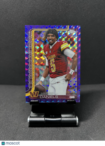 2025 CHROME JAYDEN DANIELS IMAGE VARIATION PURPLE GEOMETRIC /75 SP