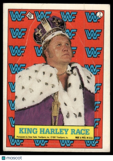 1987 Topps WWF King Harley Race #7 Stickers