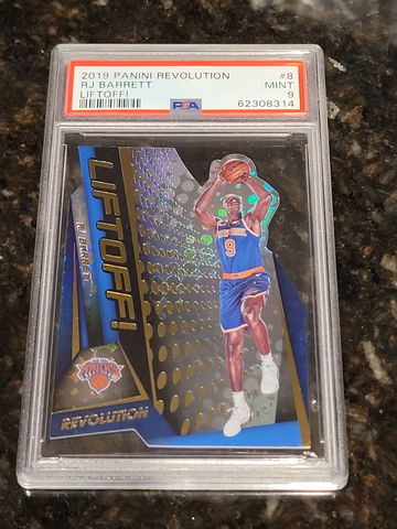 RJ Barrett 2019 Revolution Liftoff DIE CUT INSERT SP Rookie Card RC PSA 9
