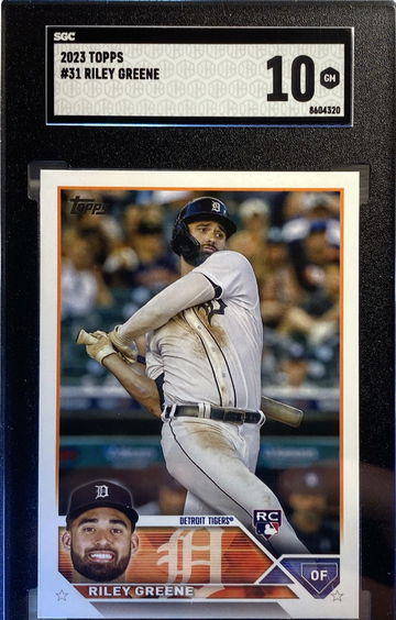 2023 Topps Series 1 Riley Greene Rookie Card SGC 10