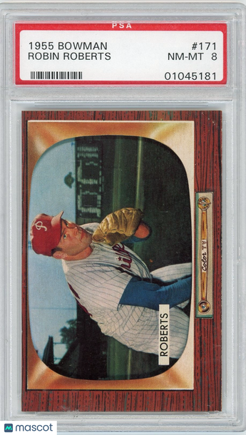 1955 Bowman Robin Roberts #171 PSA 8