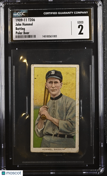 1909-11 T206 John Hummel CGC 2