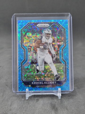 Prizm no huddle light blue Ezekiel Elliott disco sp /75