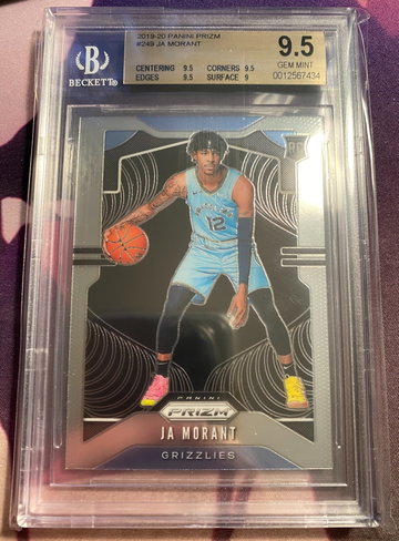 Ja Morant Prizm Rookie BGS 9.5