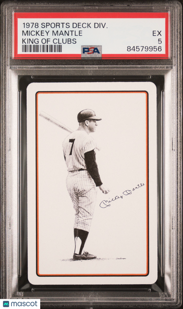 1978 Sports Deck Divison Mickey Mantle Mickey Mantle PSA 5