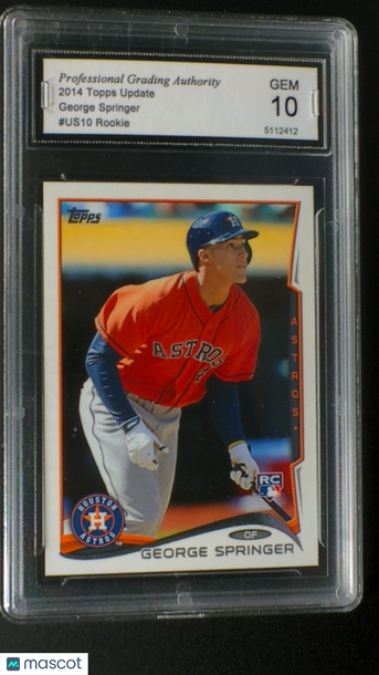 2014 Topps Update George Springer #US-10 Base Set RC PGA 10