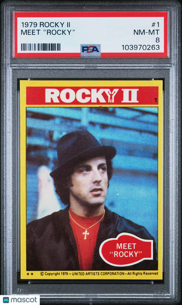 1979 Rocky II Meet "rocky" #1 PSA 8