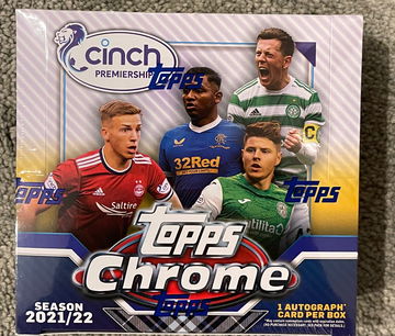 2021-22 Topps Chrome SPFL Soccer Hobby Box Guaranteed Auto in hand Fast Ship Premier Edition