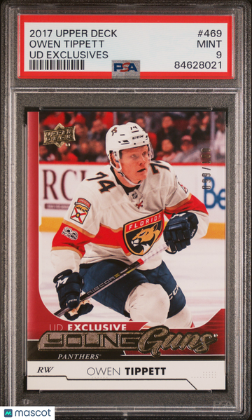 2017 Upper Deck Owen Tippett #469 UD Exclusives /660 PSA 9