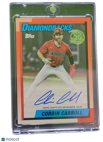 2025 Topps 1988 Topps Baseball Autographs Corbin Carroll #88BA-CC Orange