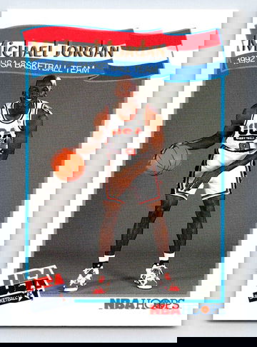 1991 92 NBA Hoops MICHAEL JORDAN USA Olympic #55