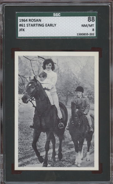 1964 Rosan John F Kennedy  #61 Starting Early  SGC 88 NM/MT 8