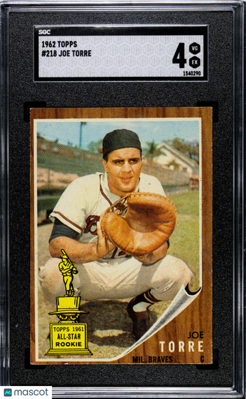1962 Topps Joe Torre #218 SGC 4