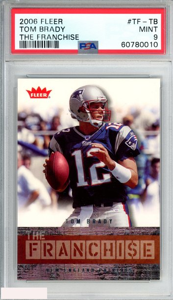 2006 FLEER THE FRANCHISE TOM BRADY #TF-TB NEW ENGLAND PATRIOTS PSA 9 MINT