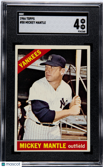 1966 Topps Mickey Mantle #50 SGC 4