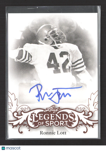 2015 Leaf Legends of Sport Ronnie Lott #BA-RL1