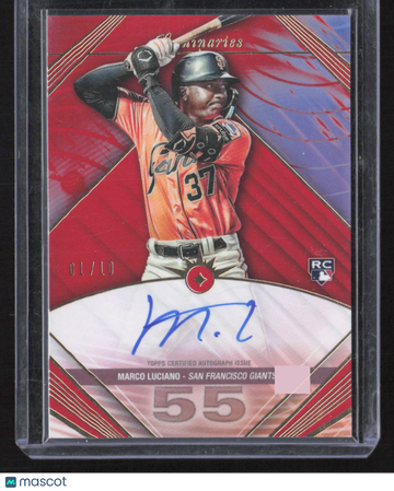 2024 Topps Luminaries Baseball (Home Run Kings) Marco Luciano #HRK-ML /10 RC