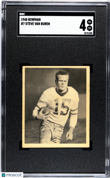 1948 Bowman Steve Van Buren #7 SGC 4