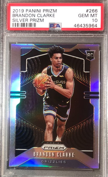 2019 PRIZM BASKETBALL Brandon Clarke SILVER PSA 10