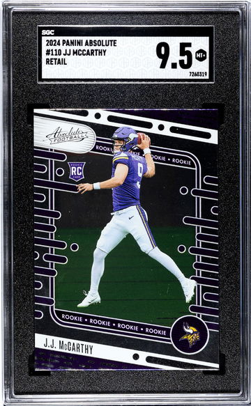 2024 Panini Absolute #110 Jj Mccarthy Retail SGC 9.5