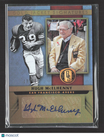 2017 Panini Gold Standard Gold Jacket Signatures Hugh McElhenny #GJ-HM