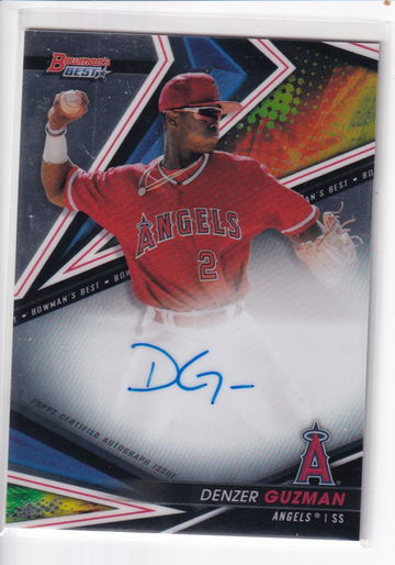 2022 Bowman's Best #B22DG Denzer Guzman Best Of 2022 Prospect Auto Angels
