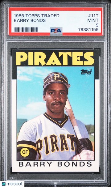1986 Topps Traded Barry Bonds #11T PSA 9