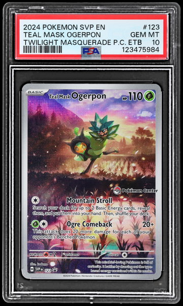 2024 Pokemon Scarlet And Violet Black Star Promo Twilight Masquerade Teal Mask Ogerpon PSA 10
