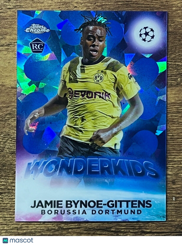 2023 Topps Soccer Sapphire Jamie Bynoe-Gittens #W-2 Sapphire Rookie Insert