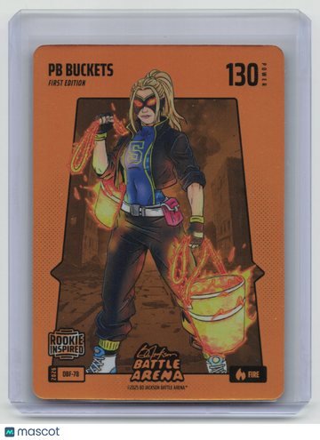 2026 Bo Jackson Battle Arena PB Buckets Orange Battlefoil Orange Battlefoil Rookie First Edition #OBF-78