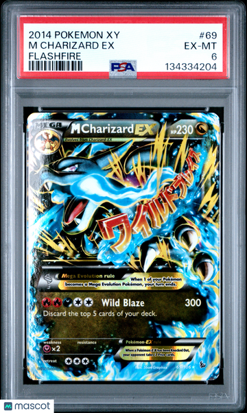 2014 Pokemon Xy Flashfire M Charizard EX Flashfire PSA 6 #69